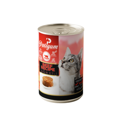 Patty Yum | Wet pâté food for adult cats with beef
