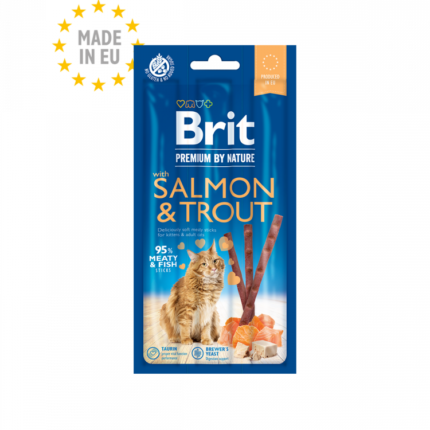 Brit | Premium sticks mdgh with salmon for cats