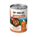 طعام سباركليز بالدجاج المفروم للقطط Sparkles chicken mince cat food grain free can front view