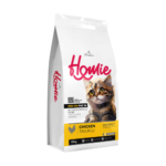 هومي طعام قطط صغيرة دجاج Homie dry cat food kittens super premium low grain 1.5kg 12kg white bag front view