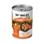 طعام سباركليز بالدجاج المفروم للكلاب Sparkles chicken mince dog food grain free can front view