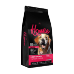 هومي طعام كلاب طاقة دجاج Homie dry dog food energy special low grain high energy 3.75kg black pink bag front view