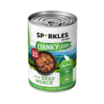طعام سباركليز باللحم البقري للقطط Sparkles beef mince cat food grain free can front view