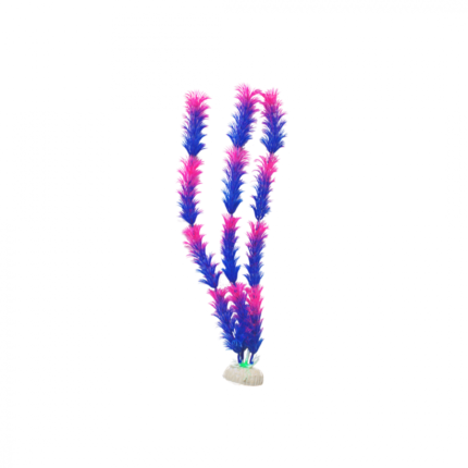 Plastic plant for decorating aquariums