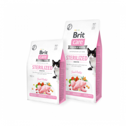 Brit | Sterilized cat food wsensitive grain - free
