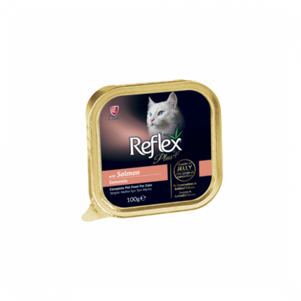 Reflex | Plus, adult cat food with salmon in jelly