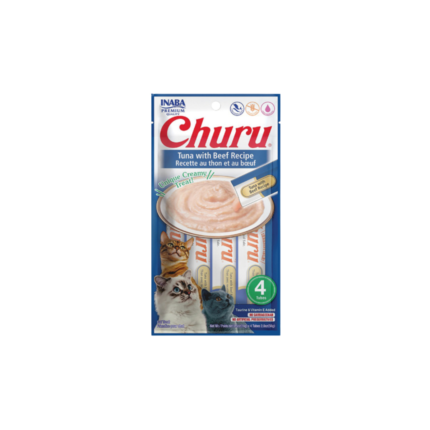 INABA | Treats purée tuna and beef for cats