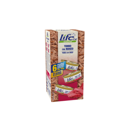 LifeCat | Cat food with tuna and beef 6x50g