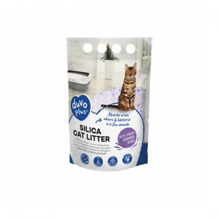 Duvo | Silica crystal cat litter blavender