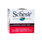 Schesir | Wet adult cat food with tuna and beef with rice 85 g
