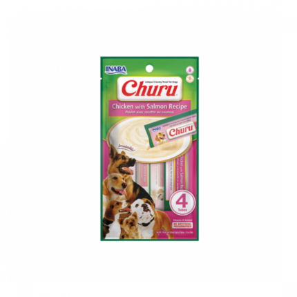 INABA | Treats purée for dogs with chicken and salmon