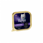 Reflex | Plus, adult cat food with chunks of beef and poultry in jelly