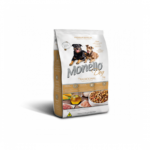 Classic white and gold packaging layout Monello dry dog food chicken flavor large bag for adult dogs
