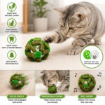 Interactive Rolling Catnip Ball Toy - كرة قطط تفاعلية متحركة